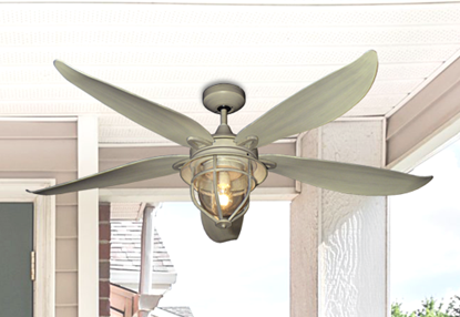 St. Augustine 59 in. Indoor/Outdoor Driftwood Ceiling Fan with Light