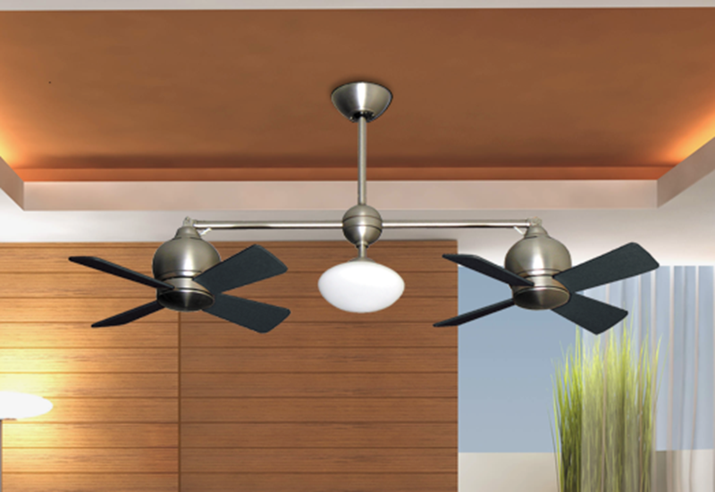 24 Metropolitan Dual Ceiling Fan With, 24 Inch Ceiling Fan With Light And Remote Control