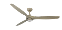 Solara 60 in. WiFi Enabled  Indoor-Outdoor Driftwood Ceiling Fan with 15W LED Light and Remote
