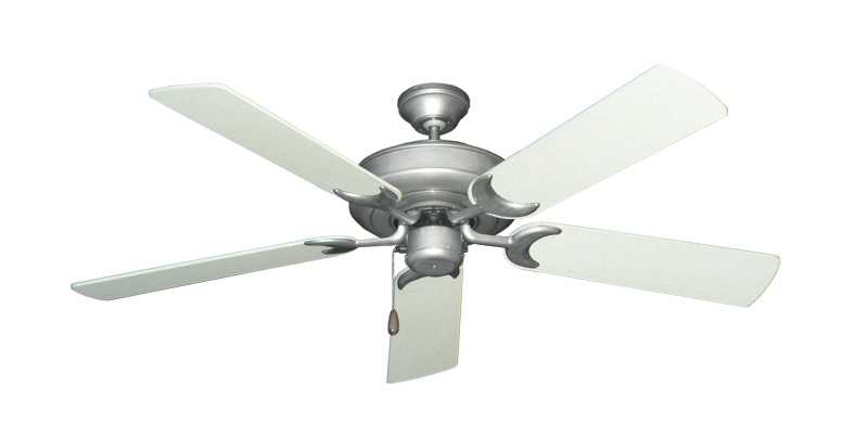 Raindance Brushed Nickel BN-1 with 52" Navajo White Blades