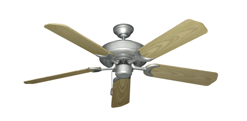 Raindance Brushed Nickel BN-1 with 52" Outdoor Bleached Oak Blades