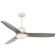 Casablanca 52" Wisp Fresh White Ceiling Fan with LED Light and Handheld Remote, Model 59151