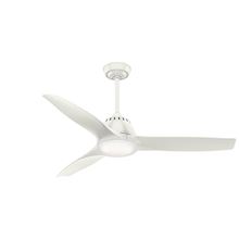 Casablanca 52" Wisp Fresh White Ceiling Fan with LED Light and Handheld Remote, Model 59284