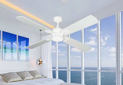 Captiva 52" Indoor Contemporary Ceiling Fan with Remote and 15W LED Light