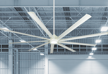 Liberator 96 in. Indoor/Outdoor Pure White Ceiling Fan with LED Light and Remote