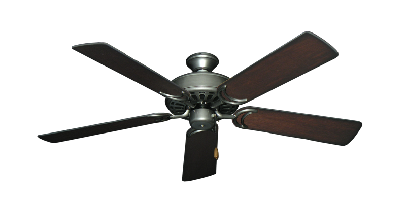 Dixie Belle Brushed Nickel with 52" Distressed Cherry Blades