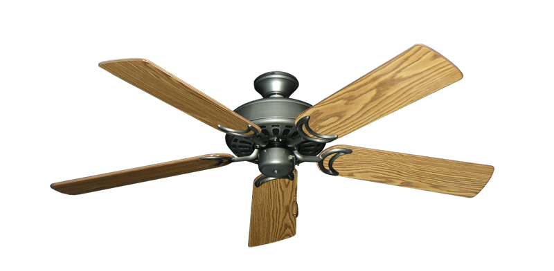 Dixie Belle Brushed Nickel with 52" Oak Gloss Blades