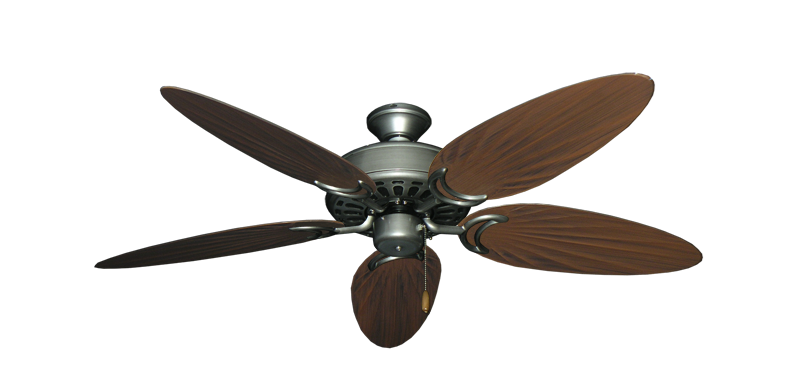 Dixie Belle Brushed Nickel with 52" Outdoor Palm Brushed Nickel Blades