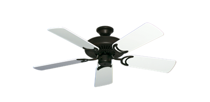 Riviera Oil Rubbed Bronze with 44" Pure White Gloss Blades
