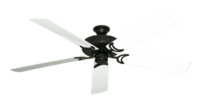 Riviera Oil Rubbed Bronze with 60" Outdoor Pure White Blades