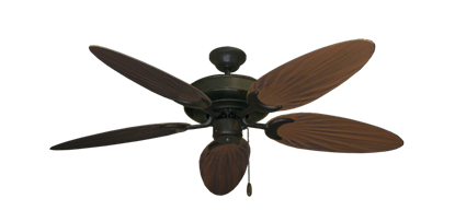 Raindance Oil Rubbed Bronze with 52" Outdoor Palm Oil Rubbed Bronze Blades