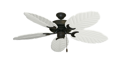 Raindance Oil Rubbed Bronze with 52" Series 125 Arbor Pure White Blades