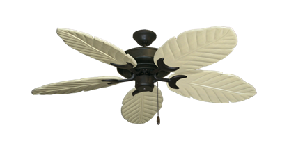 Raindance Oil Rubbed Bronze with 52" Series 125 Arbor Whitewash Blades