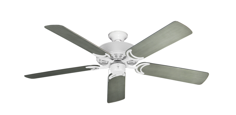Dixie Belle Pure White with 52" Outdoor Brushed Nickel BN-1 Blades