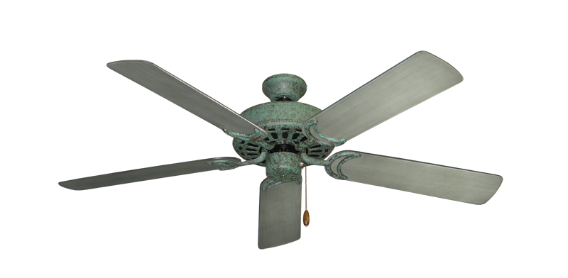 Dixie Belle Verde Green with 52" Outdoor Brushed Nickel BN-1 Blades