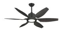 Titan II Oil Rubbed Bronze with 52" Resin Oil Rubbed Bronze Blades with 18W LED Array Light and Remote