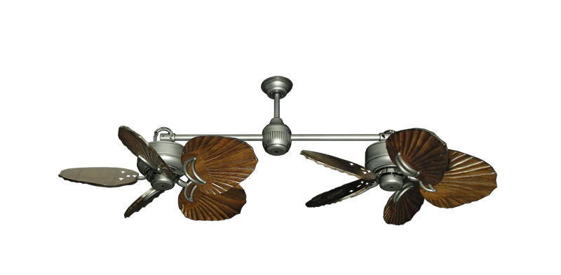 Series 600 Arbor Dark Walnut Blades, Dual Ceiling Fan