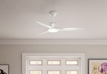 Casablanca 52" Wisp Fresh White Ceiling Fan with LED Light and Handheld Remote, Model 59284