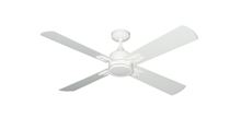 Captiva 52" Indoor Contemporary Pure White Ceiling Fan with LED Light and Remote Control