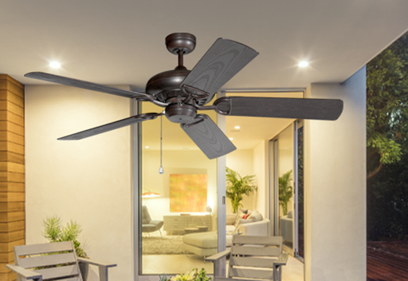 ProSeries Deluxe Builder 52 in. Indoor/Outdoor Oil Rubbed Bronze Ceiling Fan