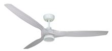 Solara 60 in. WiFi Enabled Indoor-Outdoor Matte Pure White Ceiling Fan and LED Light with Remote