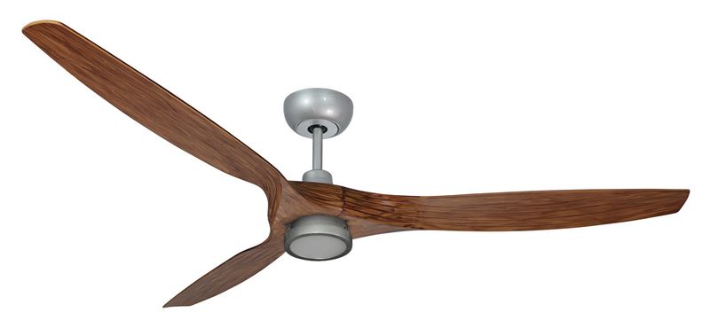Solara 60 in. WiFi Enabled Indoor-Outdoor Brushed Nickel -1 Ceiling Fan with 15W LED Light and Remote