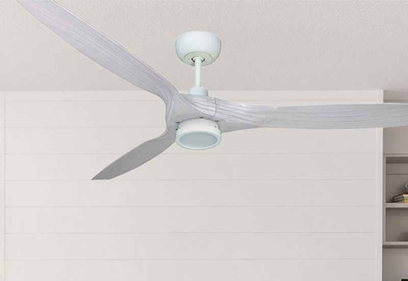 Picture of Solara 60 in. WiFi Enabled  Indoor-Outdoor Matte Pure White Ceiling Fan and LED Light with Remote