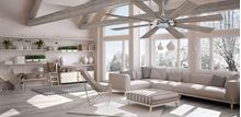 Aria 60 in. Integrated LED Brushed Nickel -1 Ceiling Fan with Light and Remote Control	