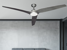 Picture of Evolution 72 in. Integrated LED Indoor/Outdoor Brushed Nickel Ceiling Fan with Light and Remote Control