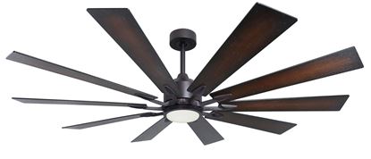 Fusion WiFi Oil Rubbed Bronze Ceiling Fan with Light, 66" Blades and Remote	