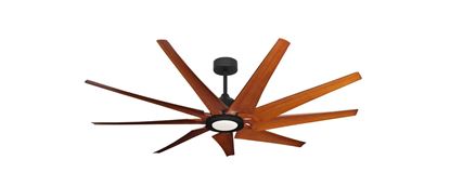 Liberator 72 in. WiFi Enabled Indoor/Outdoor Oil Rubbed Bronze Ceiling Fan With Natural Cherry Blades and 22W CCT LED Array Light back to product list