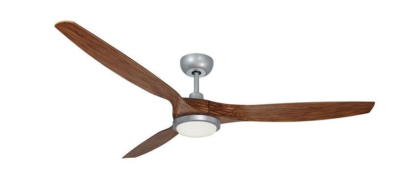 Solara 60 in. WiFi Enabled Indoor-Outdoor Brushed Nickel -1 Ceiling Fan with 22W LED Light and Remote