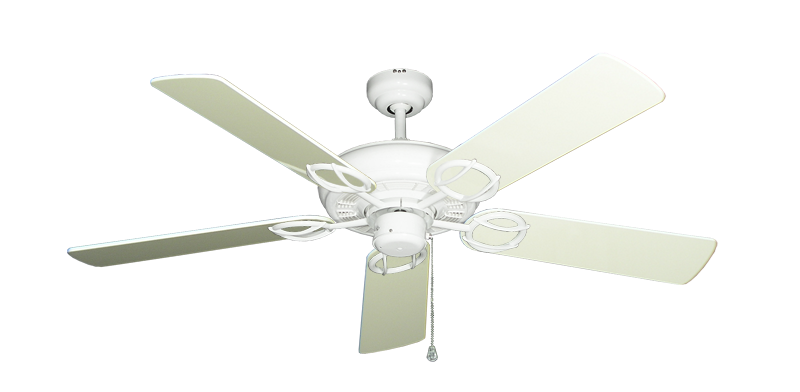 Trinidad Ceiling Fan in Pure White with 52